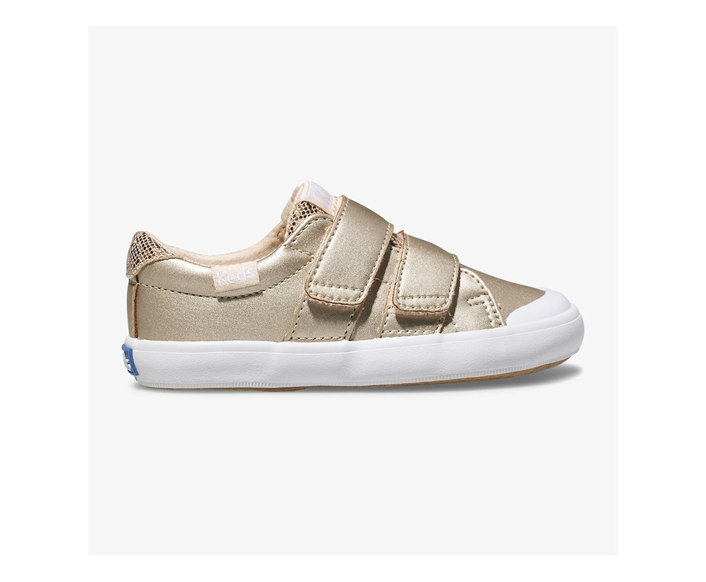 Slip On Παιδικα - Keds Courtney - Ροζ Χρυσο Χρωμα - ZFTOP2459